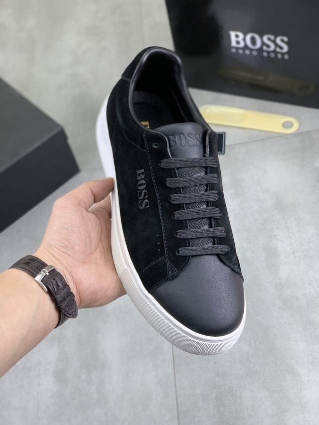 Factory direct price men's sports shoes original Boss original lace-up men's cl