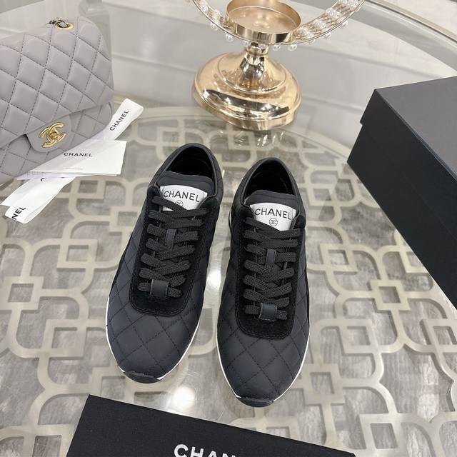 Factory direct price women's shoes sports original Chanel quilted baseball shoe