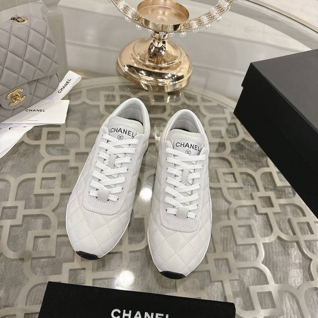 Factory direct price women's shoes sports original Chanel quilted baseball shoe