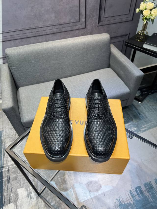 Lv] - High-end quality - Upper: Tumbled cowhide, Nappa leather, brand logo stitc