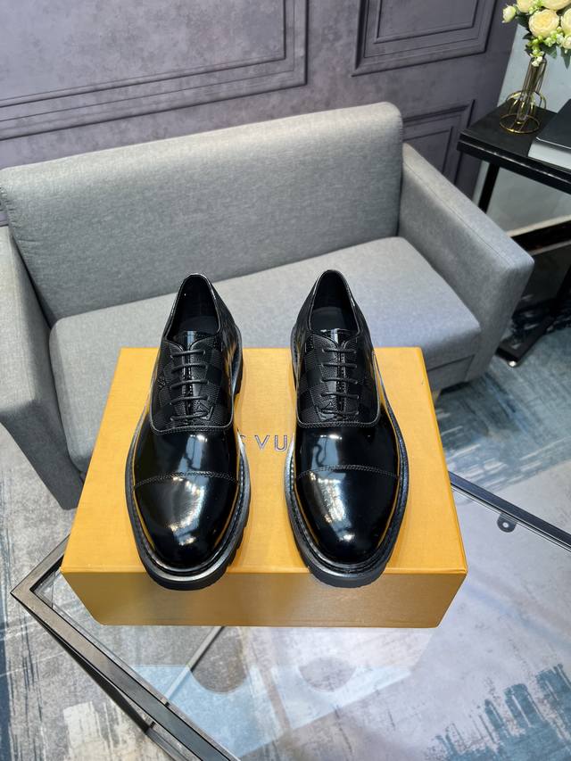 Lv] - High-end quality - Upper: Tumbled cowhide, Nappa leather, brand logo stitc