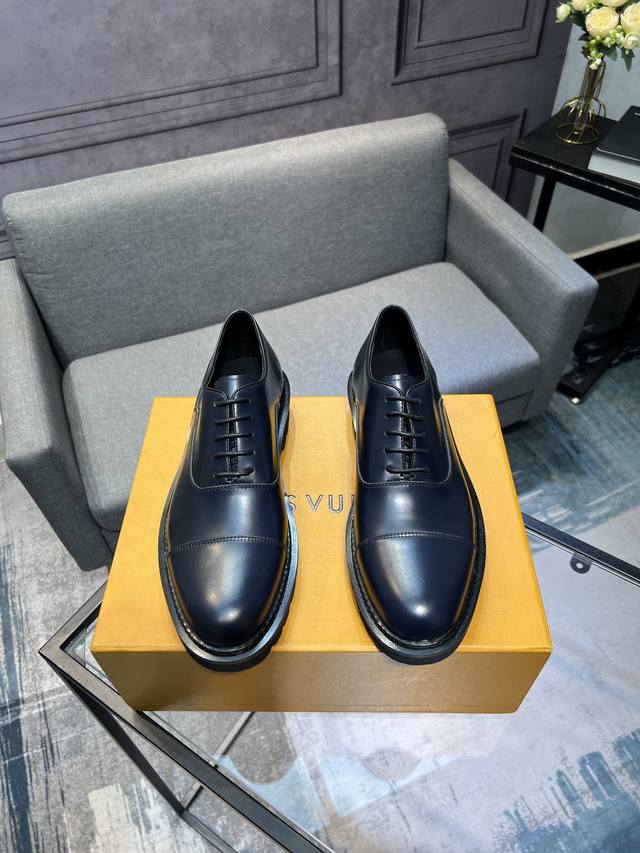 Lv] - High-end quality - Upper: Tumbled cowhide, Nappa leather, brand logo stitc