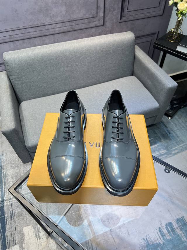 Lv] - High-end quality - Upper: Tumbled cowhide, Nappa leather, brand logo stitc