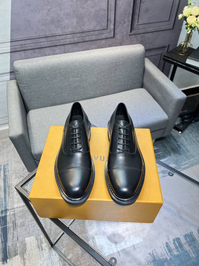 Lv] - High-end quality - Upper: Tumbled cowhide, Nappa leather, brand logo stitc