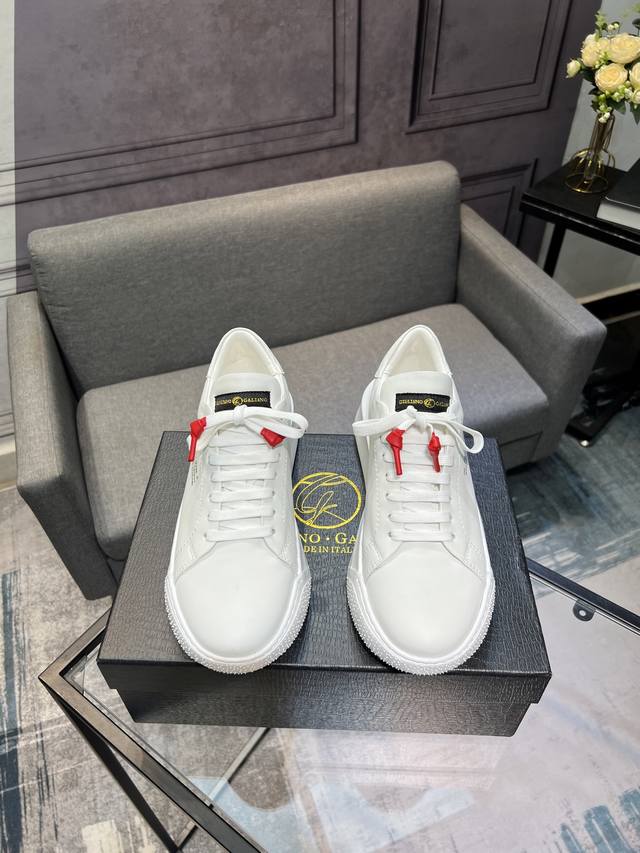 Galiano Nemesis Nappa Leather Snakeskin Platform 5.5cm Low-top Casual Shoes for