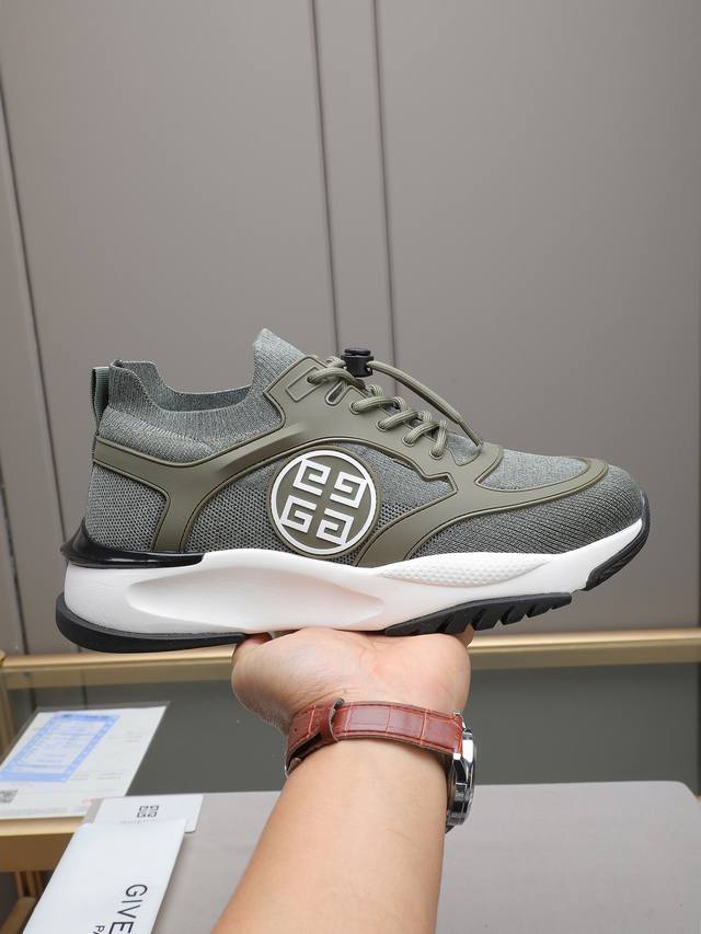 Givench*. Men's platform casual shoes, made with imported high-elasticity flykni