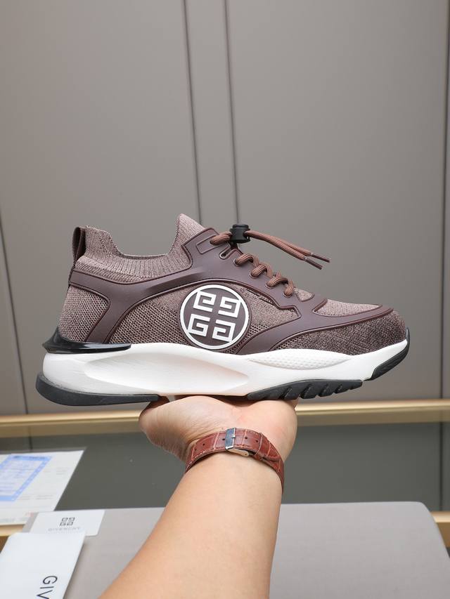 Givench*. Men's platform casual shoes, made with imported high-elasticity flykni