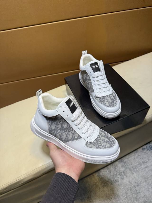 High-top Dior*Diao Original Quality. ~ Unique modern style sneakers. Casual sho