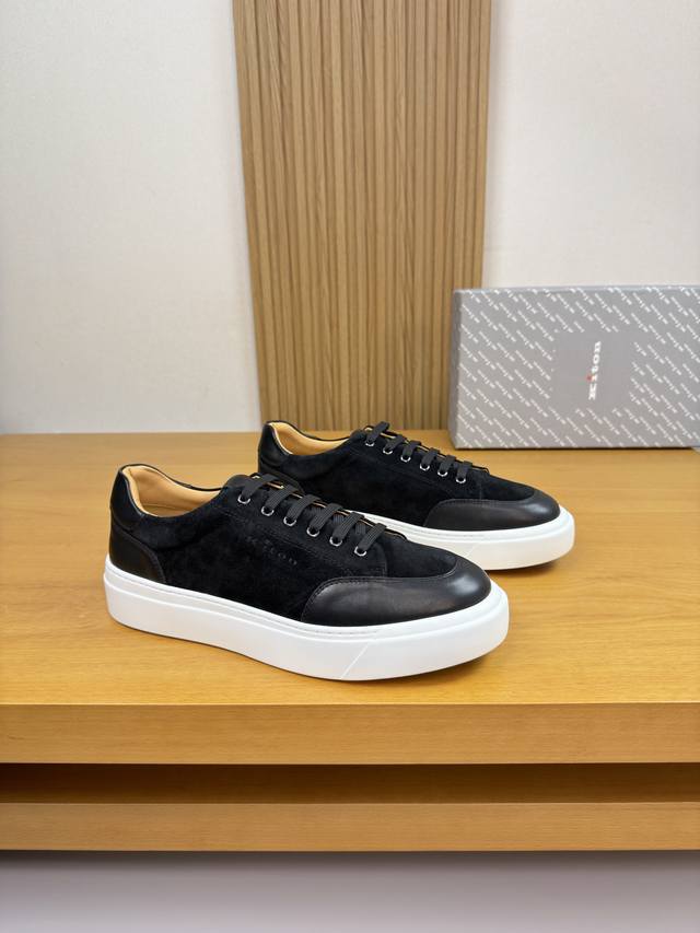 Kiton - High-end quality original single casual sports shoes - Upper: Nappa calf