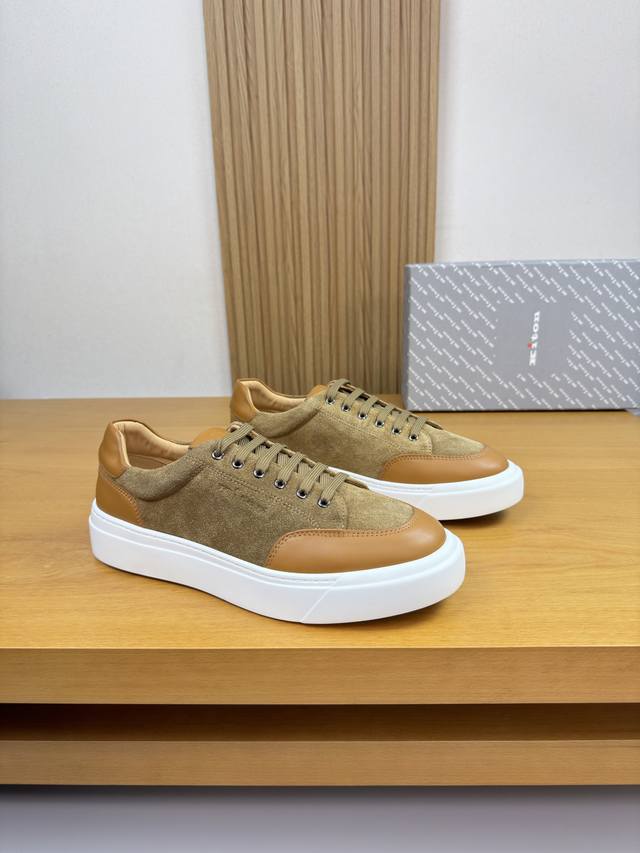 Kiton - High-end quality original single casual sports shoes - Upper: Nappa calf