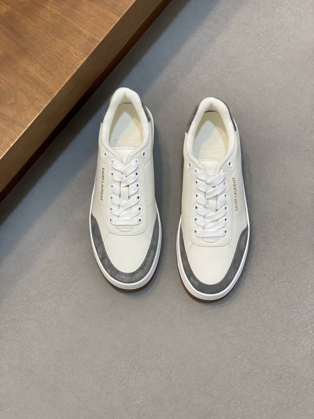 Couple Style Saint Laurent Low-Top Lace-up Sneakers S L61 Official Website New