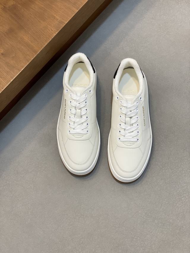 Couple Style Saint Laurent Low-Top Lace-up Sneakers S L61 Official Website New