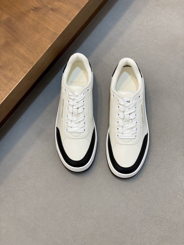 Couple Style Saint Laurent Low-Top Lace-up Sneakers S L61 Official Website New