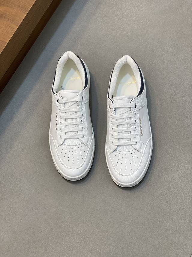 Couple Style Saint Laurent Low-Top Lace-up Sneakers S L61 Official Website New