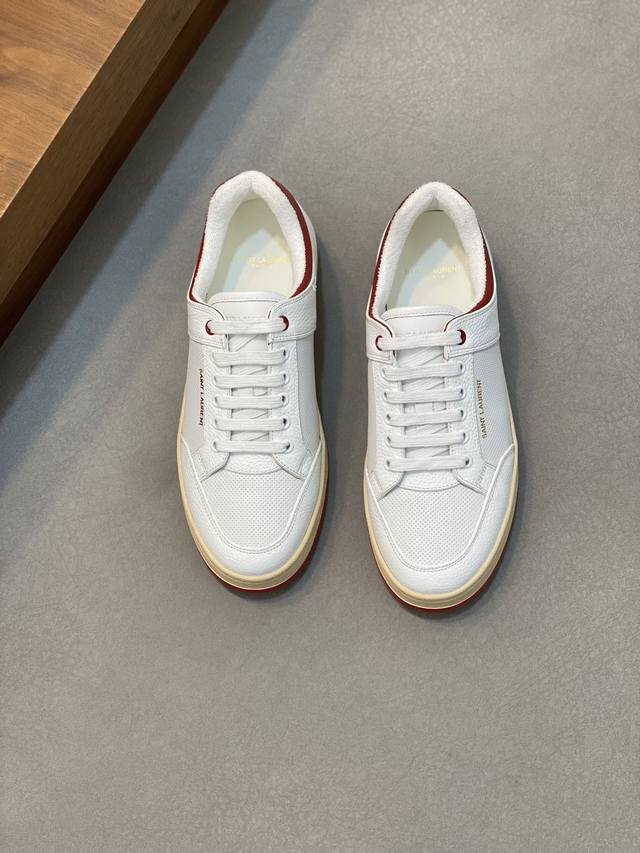 Couple Style Saint Laurent Low-Top Lace-up Sneakers S L61 Official Website New