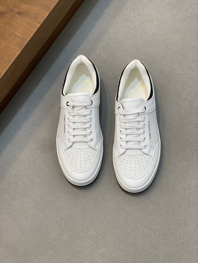 Couple Style Saint Laurent Low-Top Lace-up Sneakers S L61 Official Website New