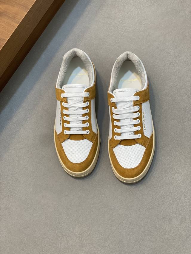 Couple Style Saint Laurent Low-Top Lace-up Sneakers S L61 Official Website New