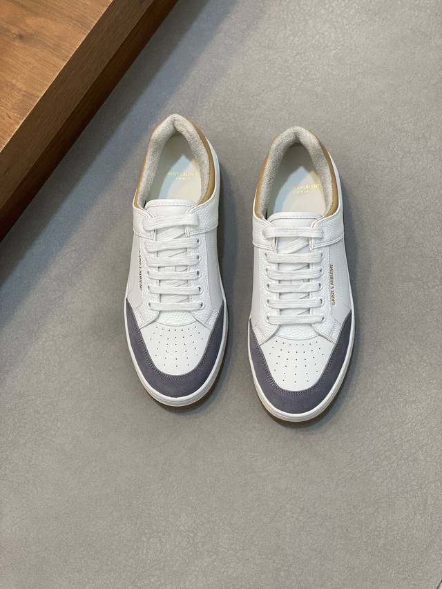 Couple Style Saint Laurent Low-Top Lace-up Sneakers S L61 Official Website New