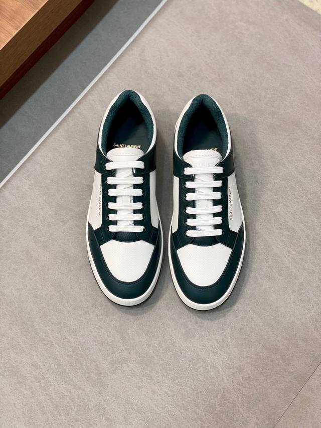 Couple Style Saint Laurent Low-Top Lace-up Sneakers S L61 Official Website New