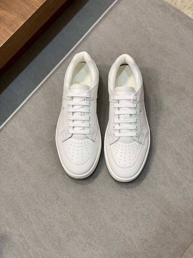 Couple Style Saint Laurent Low-Top Lace-up Sneakers S L61 Official Website New