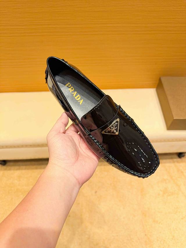 Real Price, High-End Denim Loafers, Prada Official New Model, Popular with Itali