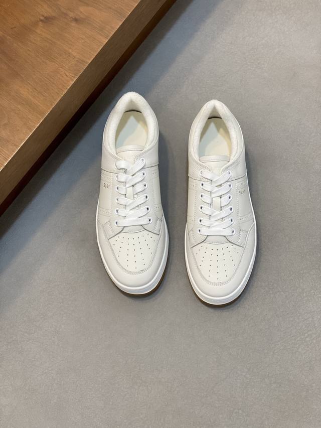 Couple Style Saint Laurent Low-Top Lace-up Sneakers S L61 Official Website New