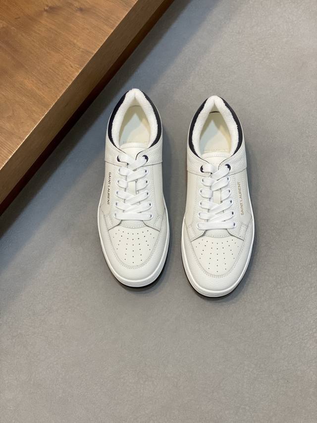 Couple Style Saint Laurent Low-Top Lace-up Sneakers S L61 Official Website New