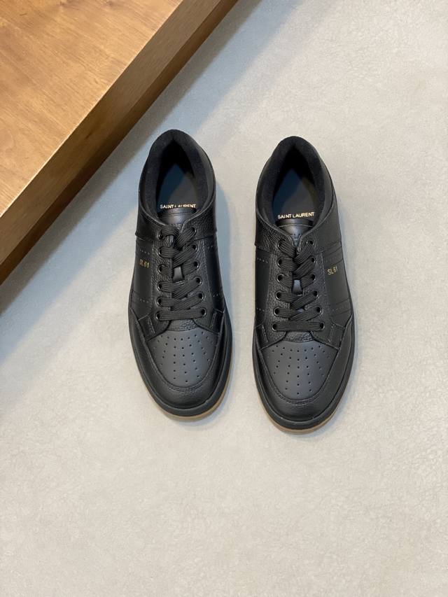 Couple Style Saint Laurent Low-Top Lace-up Sneakers S L61 Official Website New
