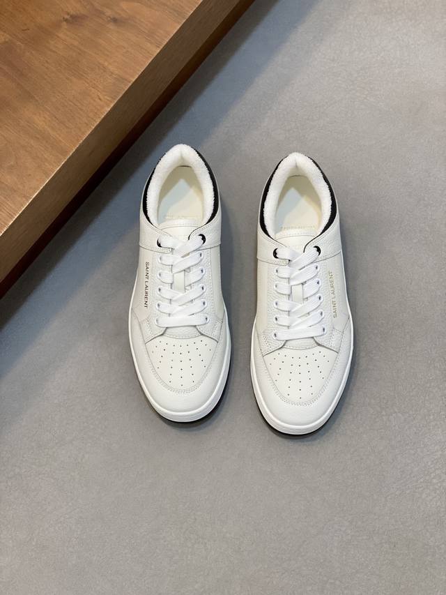 Couple Style Saint Laurent Low-Top Lace-up Sneakers S L61 Official Website New
