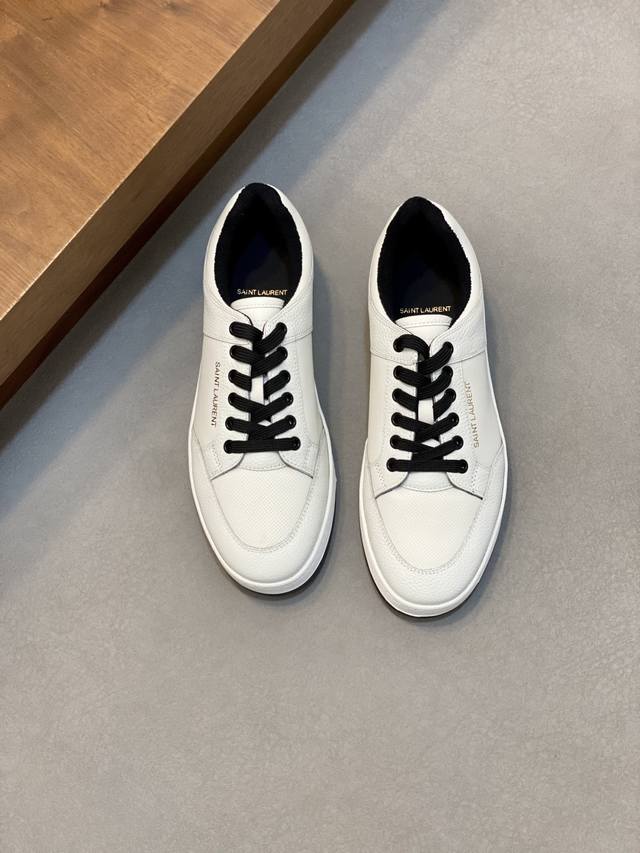 Couple Style Saint Laurent Low-Top Lace-up Sneakers S L61 Official Website New