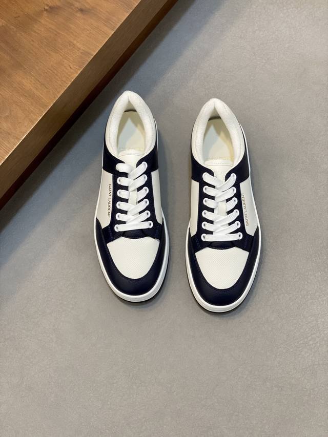 Couple Style Saint Laurent Low-Top Lace-up Sneakers S L61 Official Website New