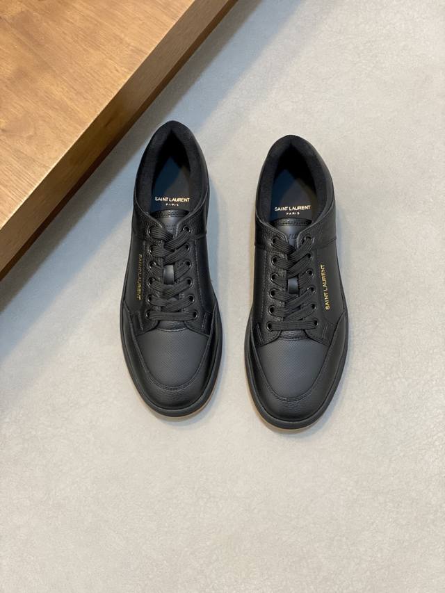 Couple Style Saint Laurent Low-Top Lace-up Sneakers S L61 Official Website New