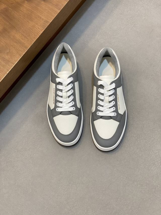 Couple Style Saint Laurent Low-Top Lace-up Sneakers S L61 Official Website New