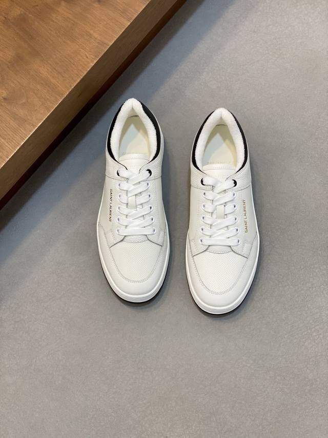 Couple Style Saint Laurent Low-Top Lace-up Sneakers S L61 Official Website New