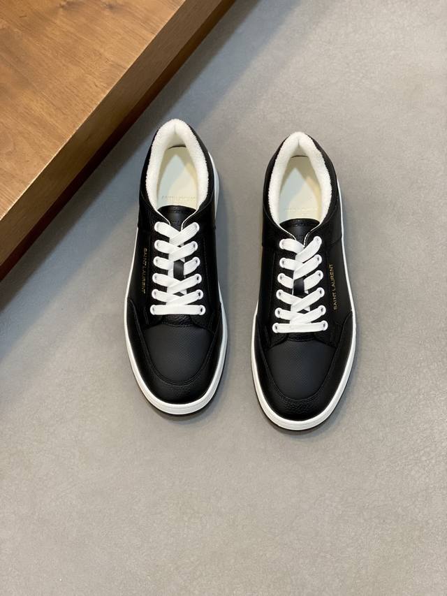 Couple Style Saint Laurent Low-Top Lace-up Sneakers S L61 Official Website New