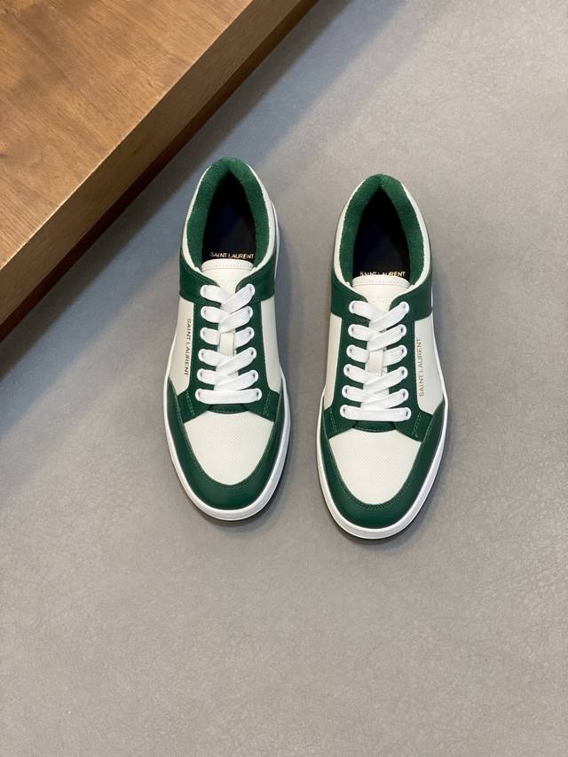 Couple Style Saint Laurent Low-Top Lace-up Sneakers S L61 Official Website New