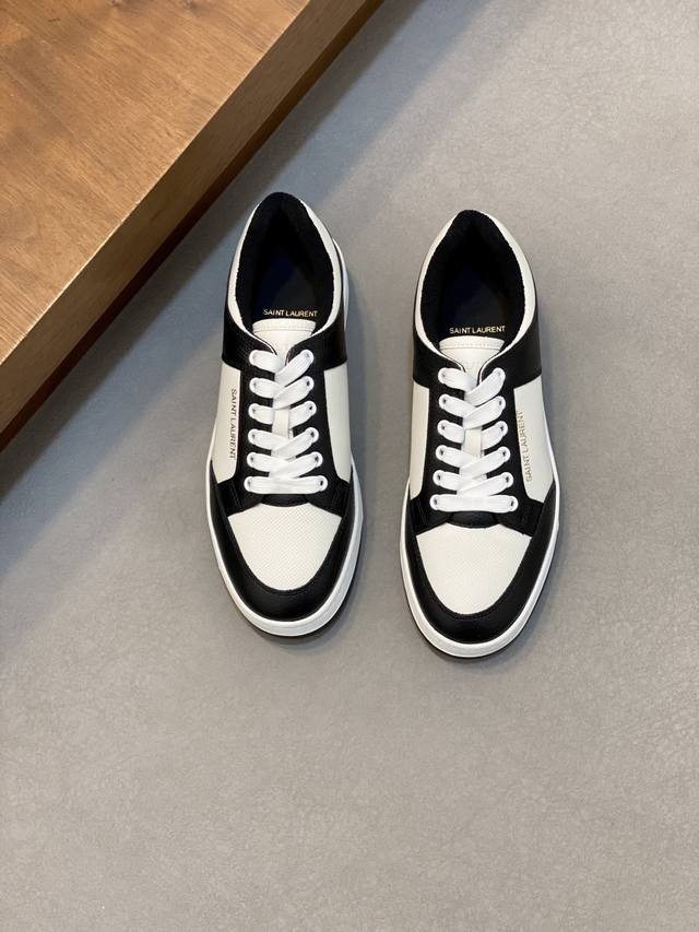 Couple Style Saint Laurent Low-Top Lace-up Sneakers S L61 Official Website New
