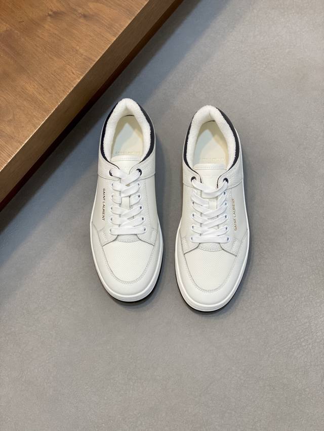 Couple Style Saint Laurent Low-Top Lace-up Sneakers S L61 Official Website New