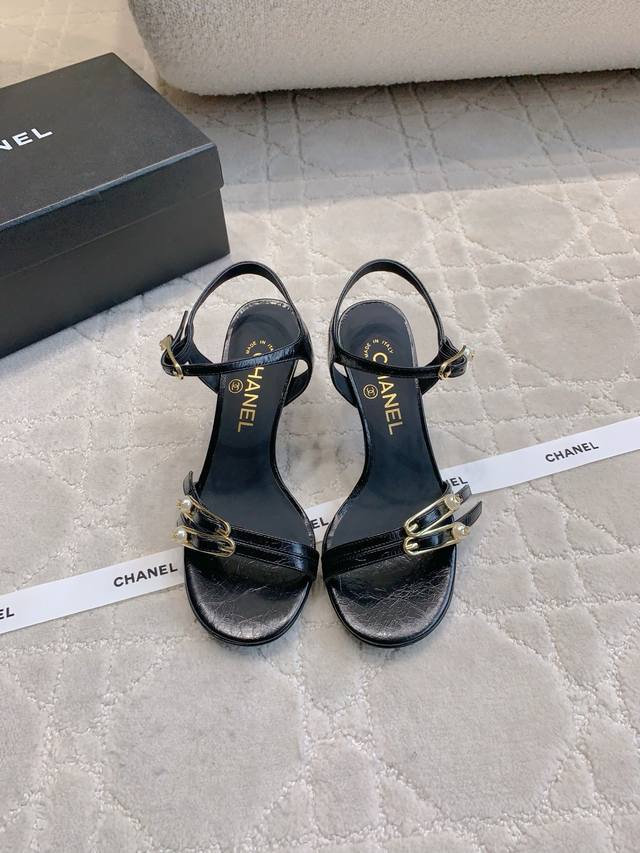 Factory Price p Chane* New Pin High-Heeled Sandals, Exquisite and Delicate, Sup
