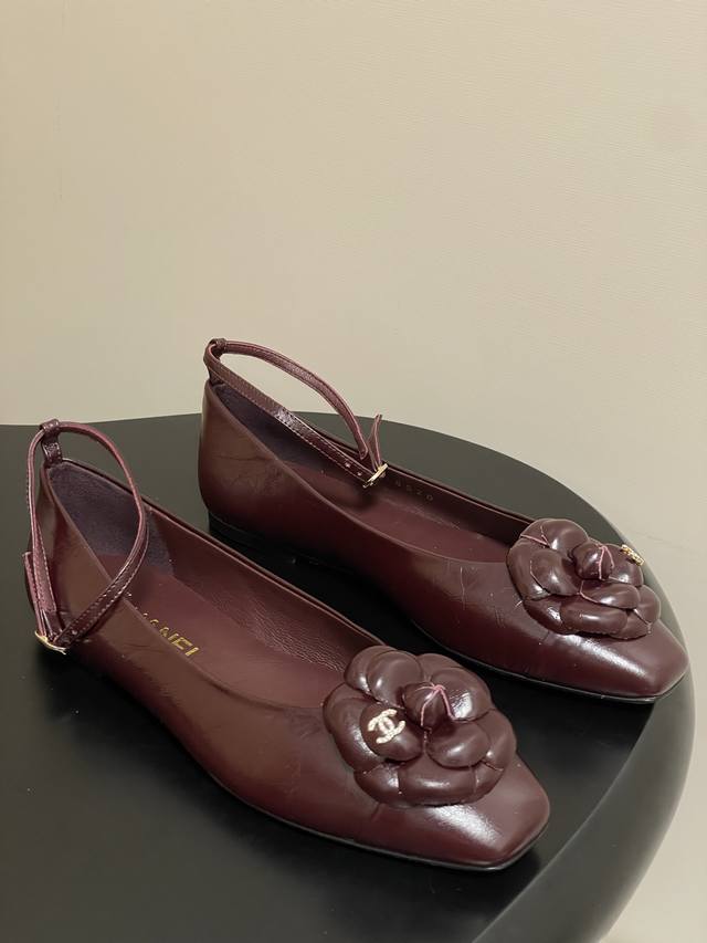 Factory Price p Early Spring New Chanel 26B Camellia Mary Jane Flat Shoes Chane