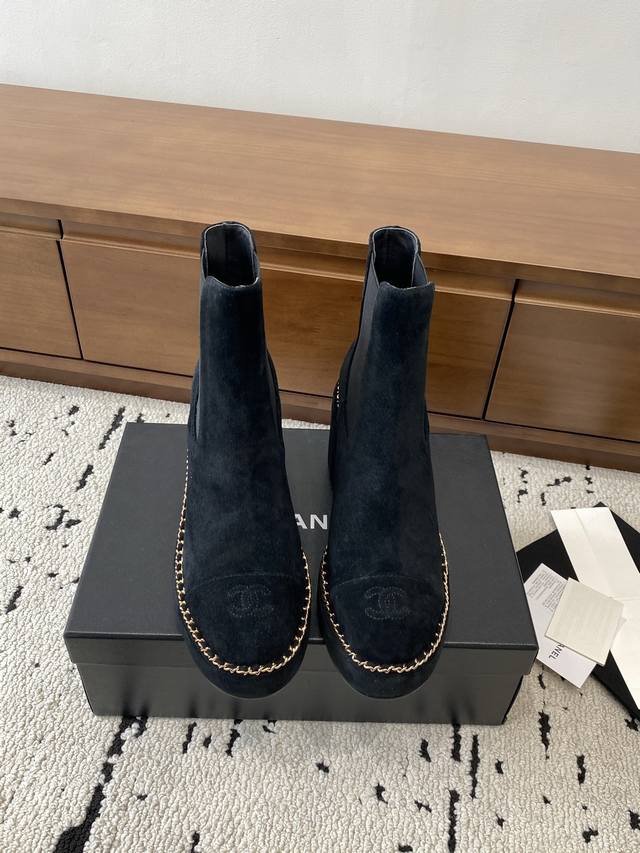 Factory Price p High-Quality Chanel 2025S Fall/Winter Ankle Boots, made with im