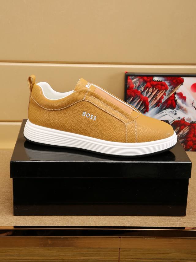 2025 New Arrival, Boss Casual Sports Men's Shoes. This style features a very sof