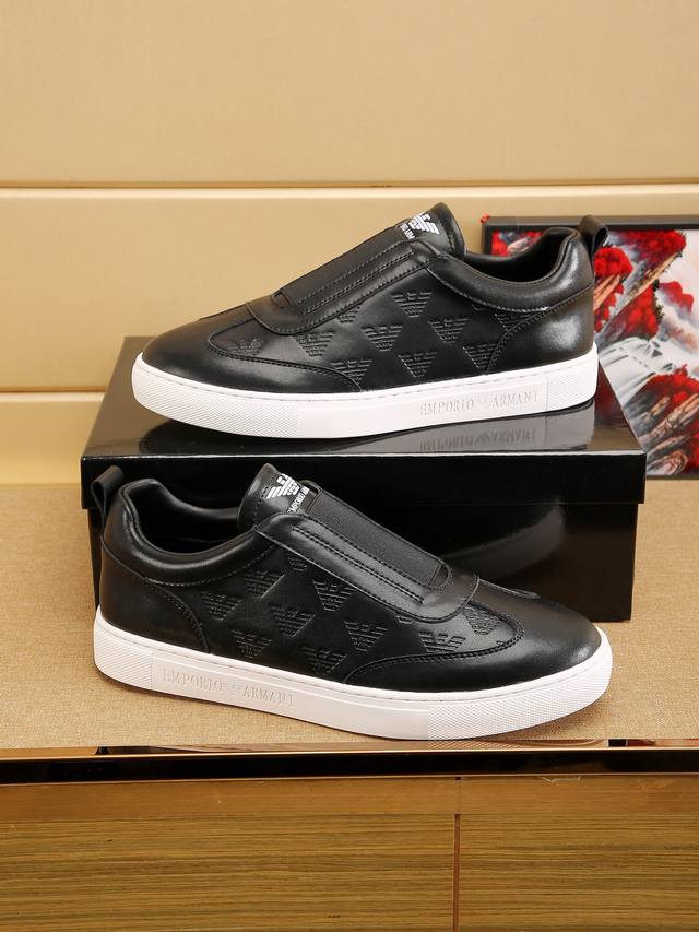 2025 New Arrival, Armani Casual Sports Men's Shoes, embossed upper, very soft so