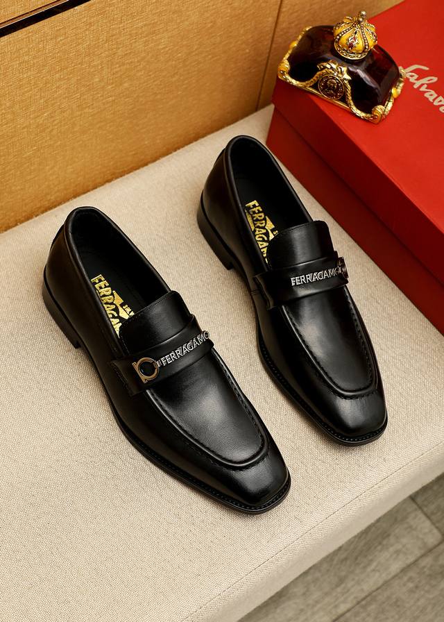 Product Trademark: Ferragamo Casual Leather Shoes True Sizes: 38-44, 45-46 (Cus