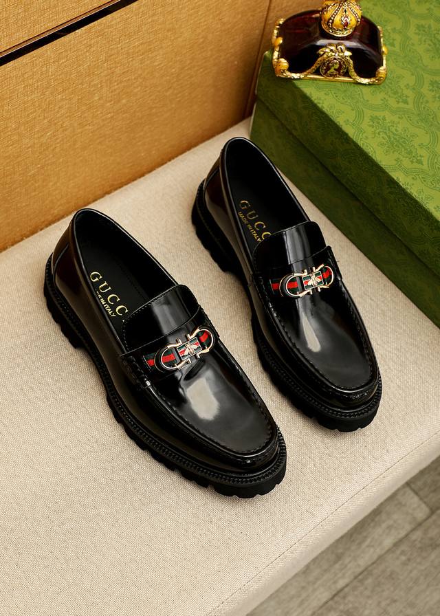 Product Trademark: Gucci Casual Leather Shoes True Sizes: 38-44, 45-46 (Custom
