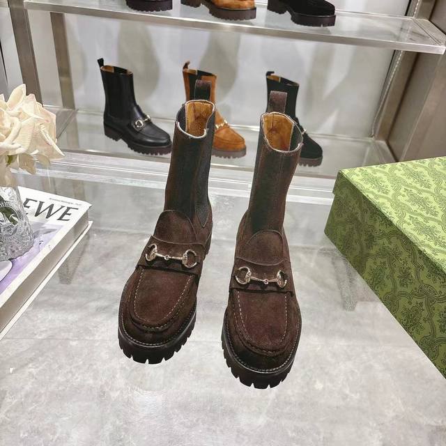 Long-term stock 7-inch women's boots Gucci's trendy and popular style cleverly