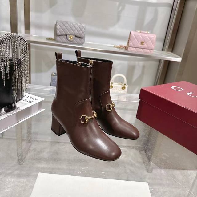 Long-term stock 8-inch women's boots Gucci's trendy and popular style cleverly u
