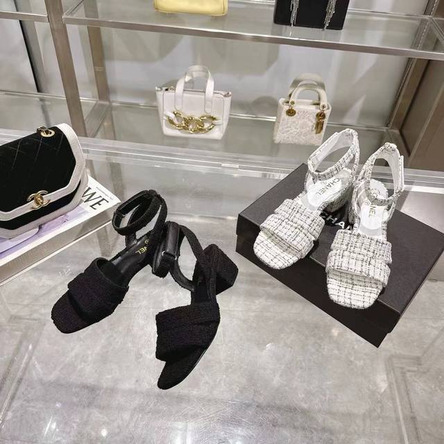 Chanel Spring/Summer New Arrival - New Style Sandals with Embroidered Lingerie