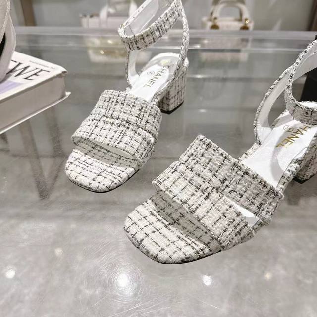 Chanel Spring/Summer New Arrival - New Style Sandals with Embroidered Lingerie