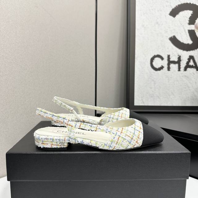 Chan*L Classic Slingback Chanel Sandals! Flats! Just like Coco Chanel said: Fash